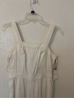 Japna Cream Smocked Bodice jumpsuit